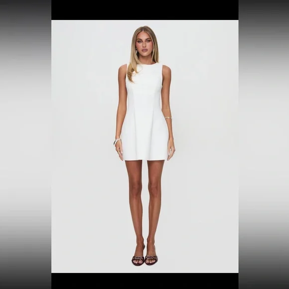 Princess Polly Anse Mini Dress White Size 4 Worn Once - Picture 7 of 11